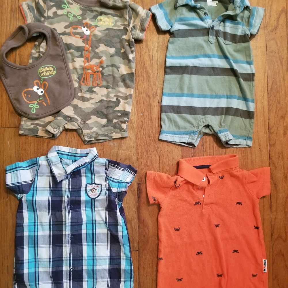 ⚜️SOLD⚜️ Baby Boy Romper Bundle